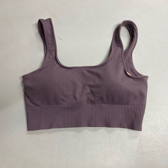 LILIAS SPORTS Bra Ribbed Knit Size Medium 
Lavender‎ - Picture 9 of 9